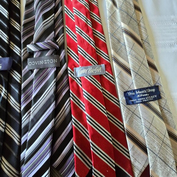Variety Lot of 6 Different Men's Neck Ties - Picture 5 of 12